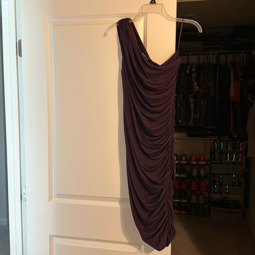 Plum bodycon dress